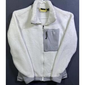 Mountain Hardwear Fleece Jacket Large Thermal Deep Pile Monkey Brown Full Zip EU